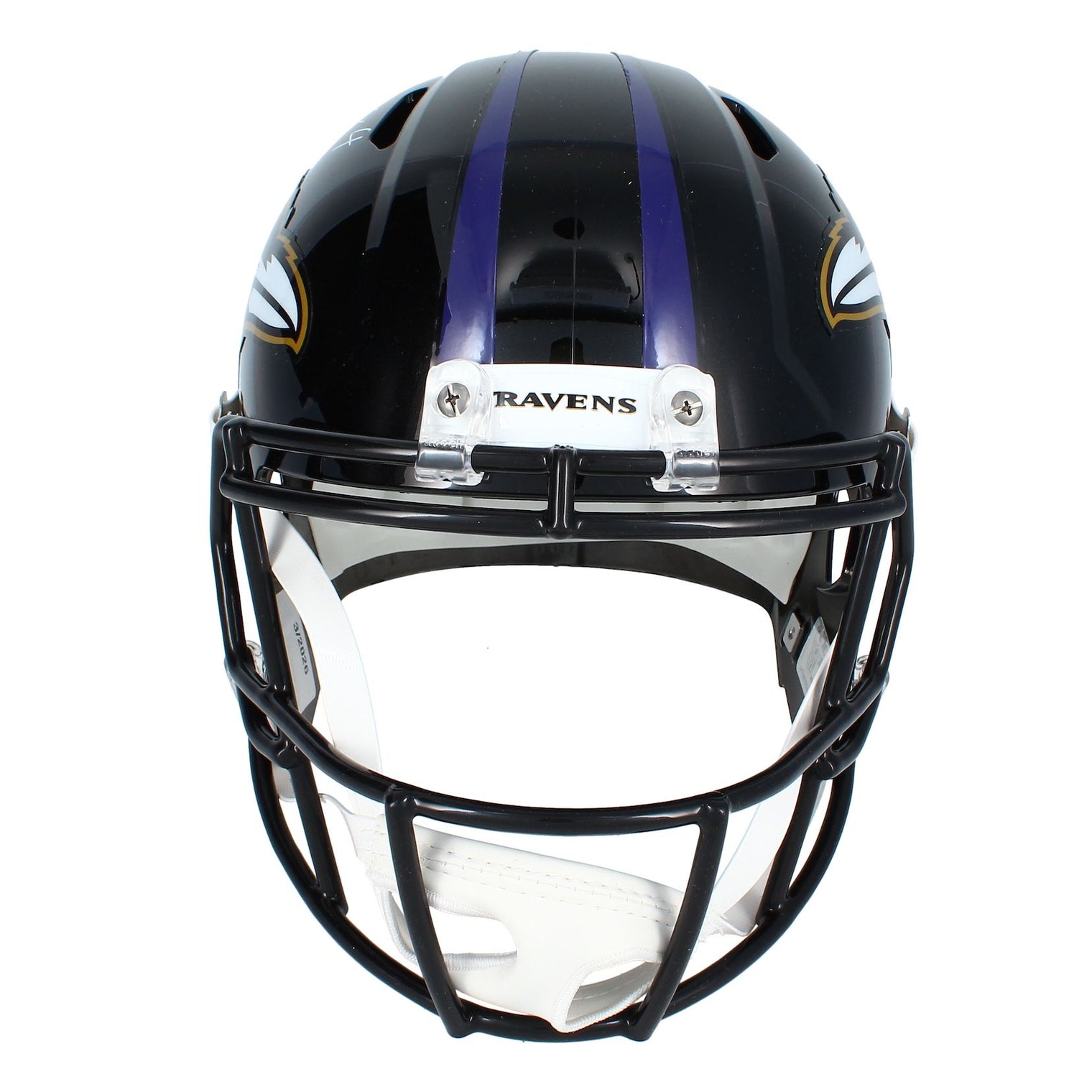 Zay Flowers Autographed Baltimore Ravens Full Size Replica Speed Helmet Beckett