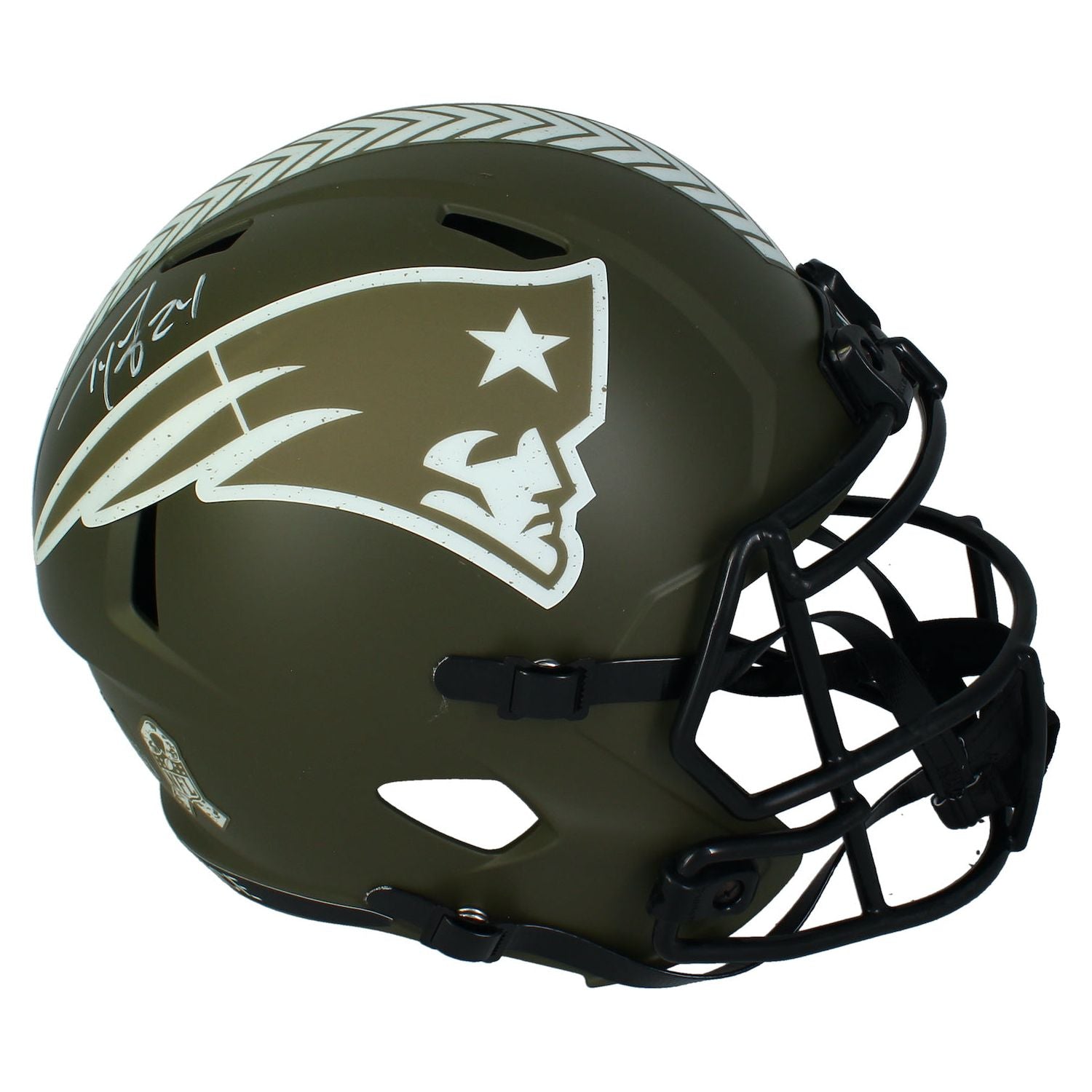 Ty Law Autographed New England Patriots Full Size STS Speed Helmet Beckett