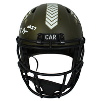 Xavier Leggette Autographed Carolina Panthers 2022 STS Full Size Speed Helmet Beckett