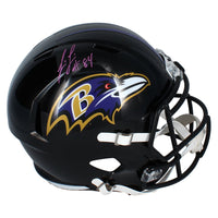 Jermaine Lewis Autographed Baltimore Ravens Speed Full Size Helmet Beckett