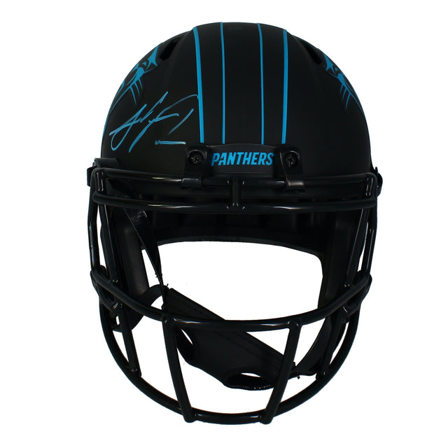 Julius Peppers Autographed Carolina Panthers Eclipse Speed Full Size Helmet Beckett