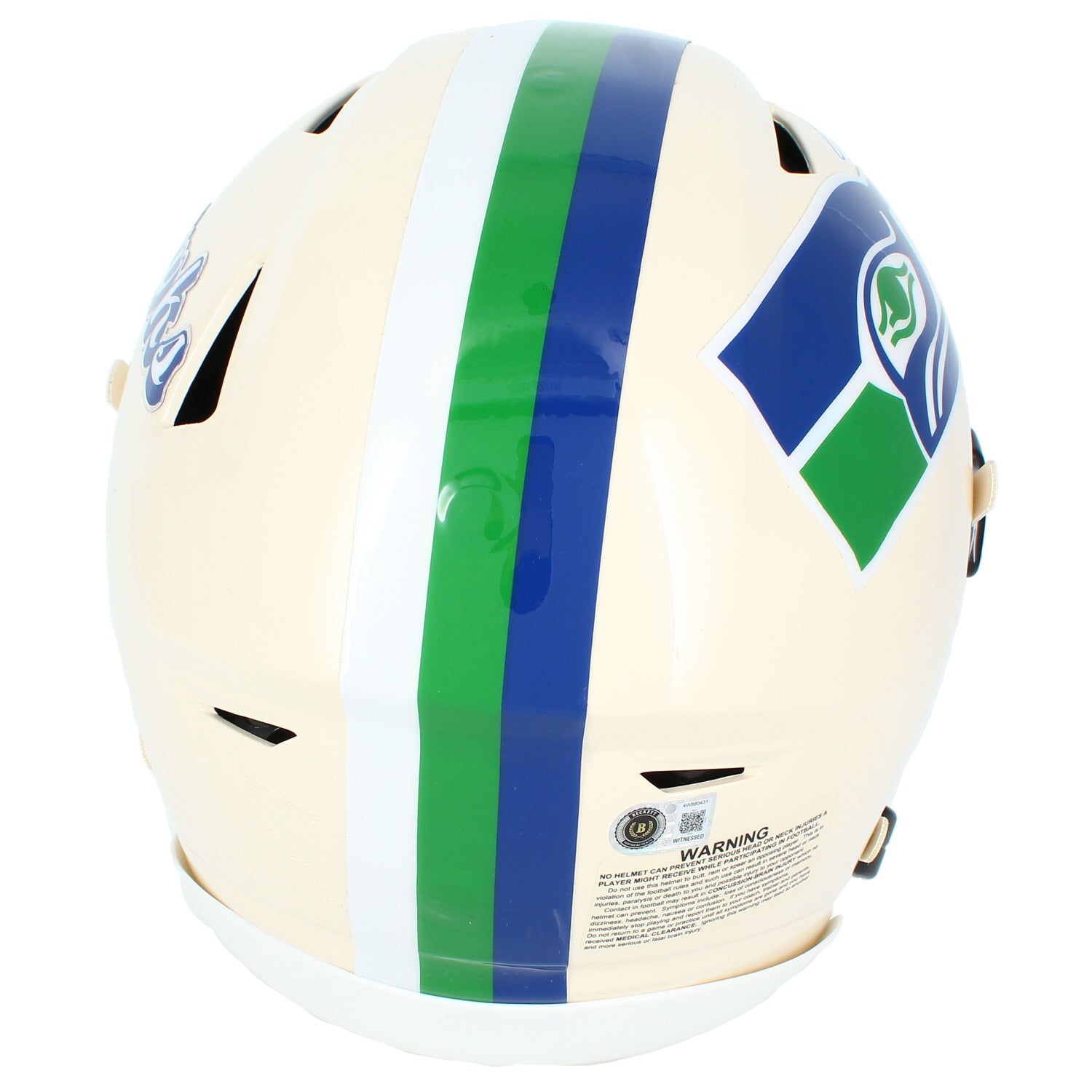 Jadarian Price Autographed Seattle Seahawks Green RETRO Speedflex Authentic Helmet Beckett