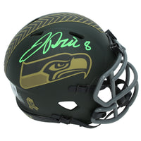 Jadarian Price Autographed Seattle Seahawks 2025 Salute to Service Speed Mini Helmet Beckett