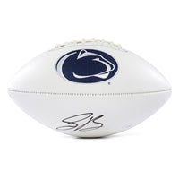 Saquon Barkley Autographed Penn State Nittany Lions White Panel Football Panini