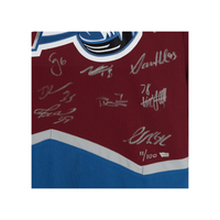 COLORADO AVALANCHE Team Autographed (Makar) Burgundy SC Jersey FANATICS LE 100