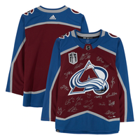 COLORADO AVALANCHE Team Autographed (Makar) Burgundy SC Jersey FANATICS LE 100