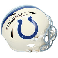 Jonathan Taylor Autographed Indianapolis Colts RETRO Speed Full Size Helmet Beckett