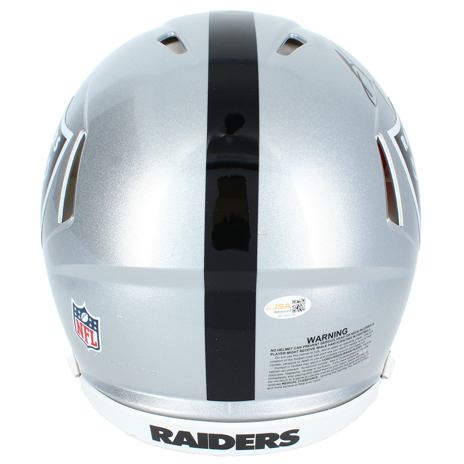 Bo Jackson Autographed Oakland Raiders Speed Authentic Helmet JSA Witnessed
