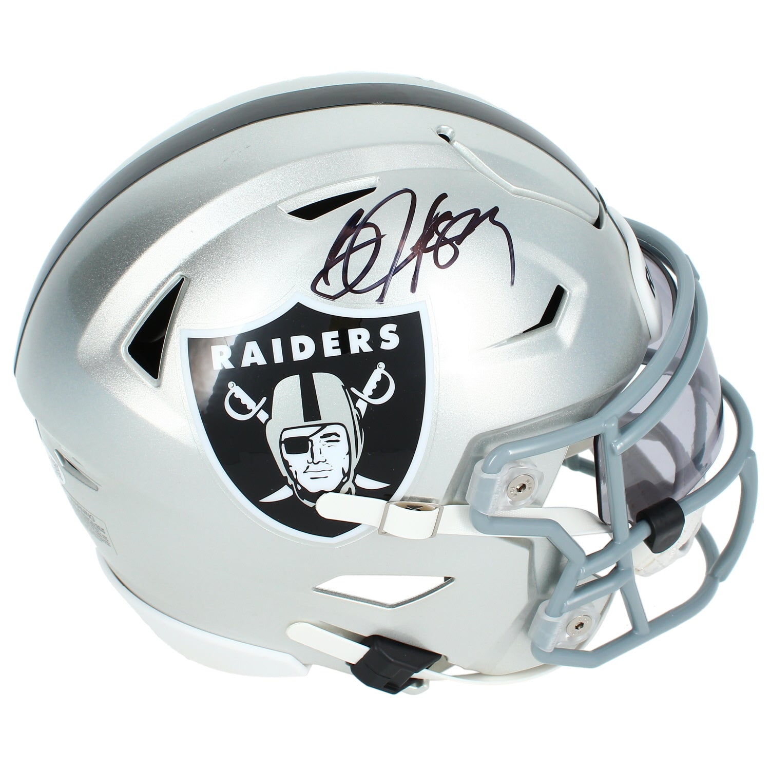 Bo Jackson Autographed Oakland Raiders Midi Speedflex Helmet JSA Witnessed