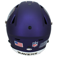 Trey Hendrickson Autographed Baltimore Ravens Purple 2024 Alternate Speedflex Authentic Helmet JSA