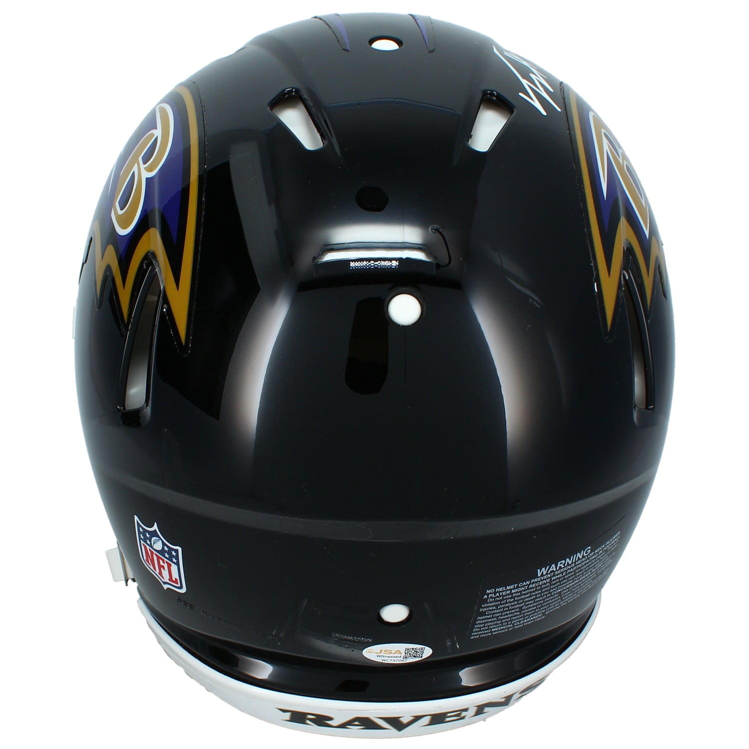 Trey Hendrickson Autographed Baltimore Ravens Speed Authentic Helmet JSA