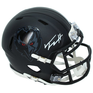 Trey Hendrickson Autographed Baltimore Ravens Black 2026 Alternate Speed Mini Helmet JSA