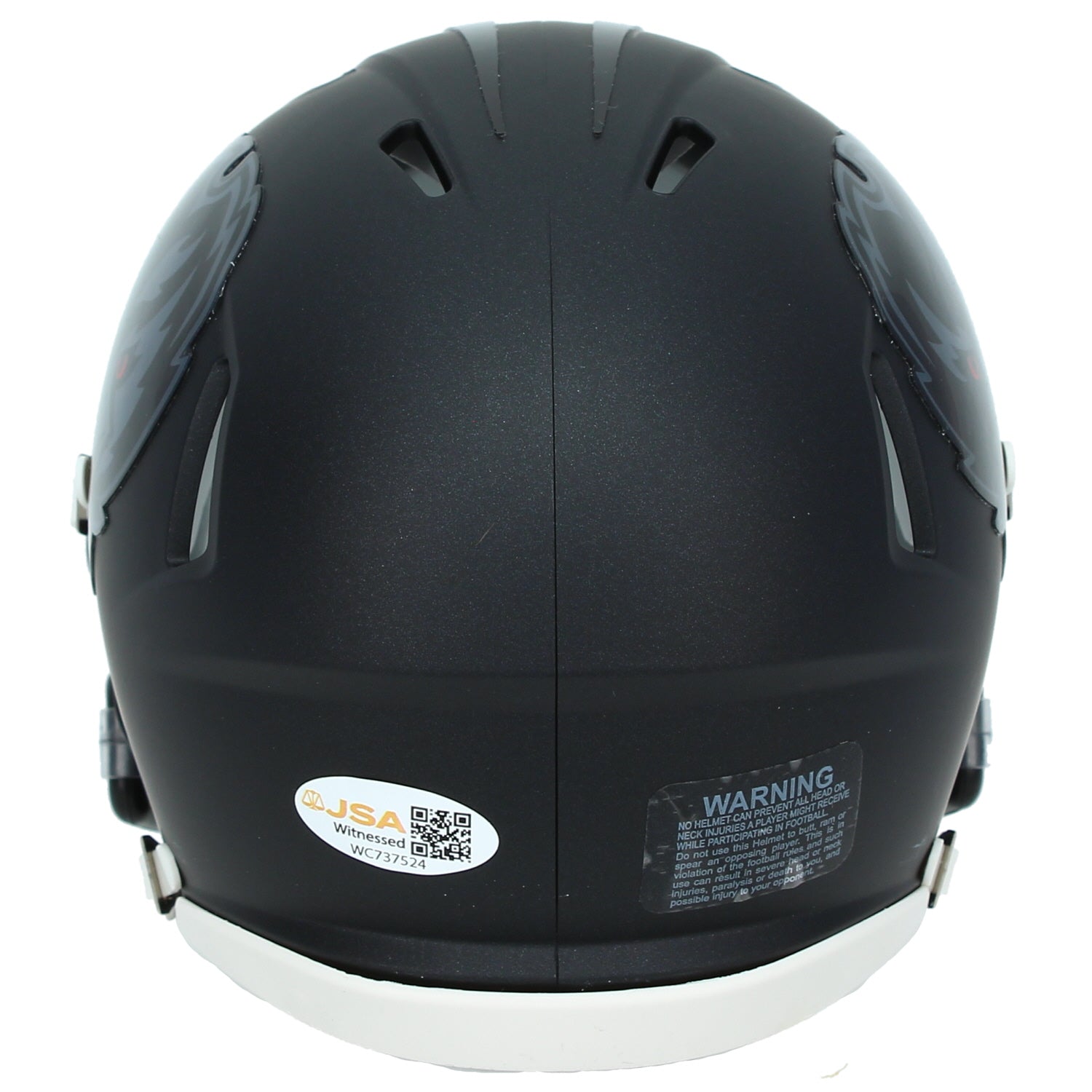 Trey Hendrickson Autographed Baltimore Ravens Black 2026 Alternate Speed Mini Helmet JSA