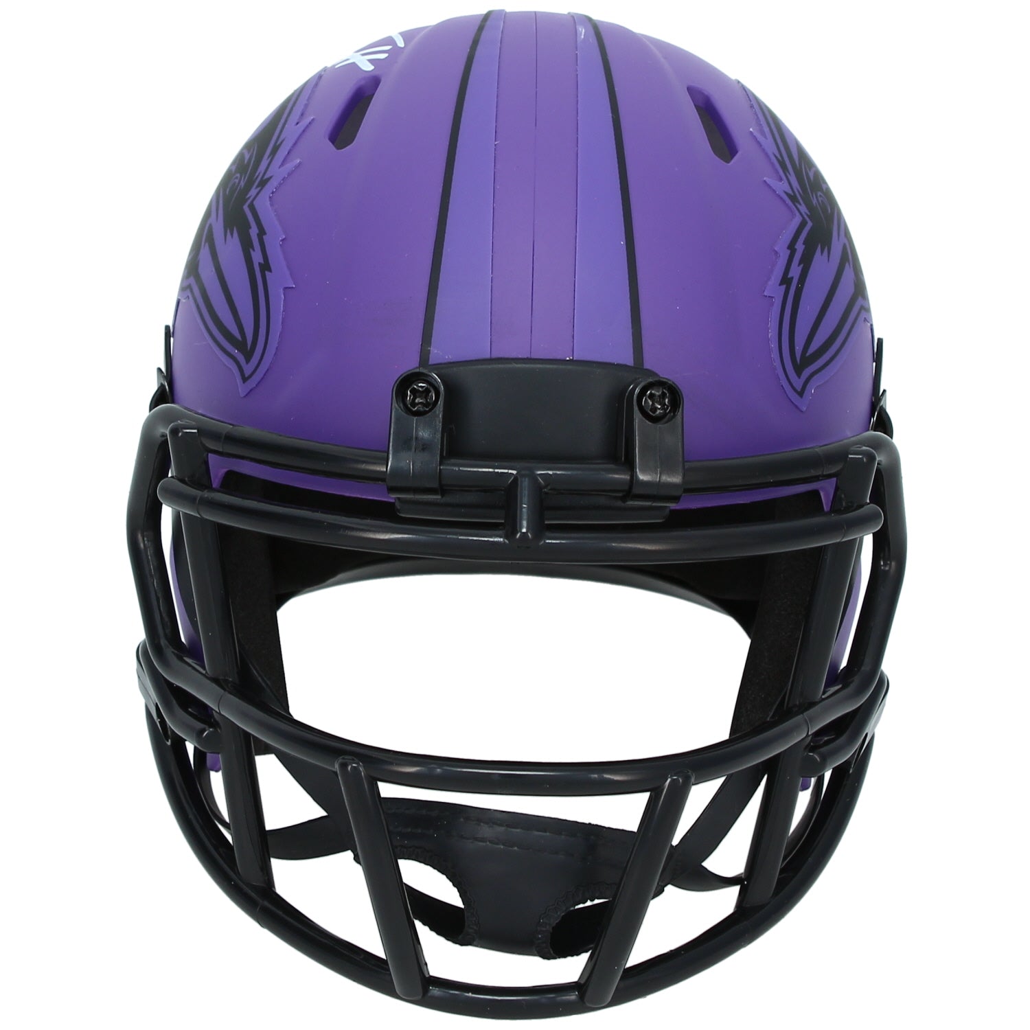 Trey Hendrickson Autographed Baltimore Ravens Purple RAVE Speed Mini Helmet JSA