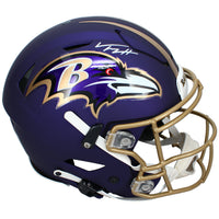 Trey Hendrickson Autographed Baltimore Ravens Purple 2026 Alternate SpeedFlex Authentic Helmet JSA