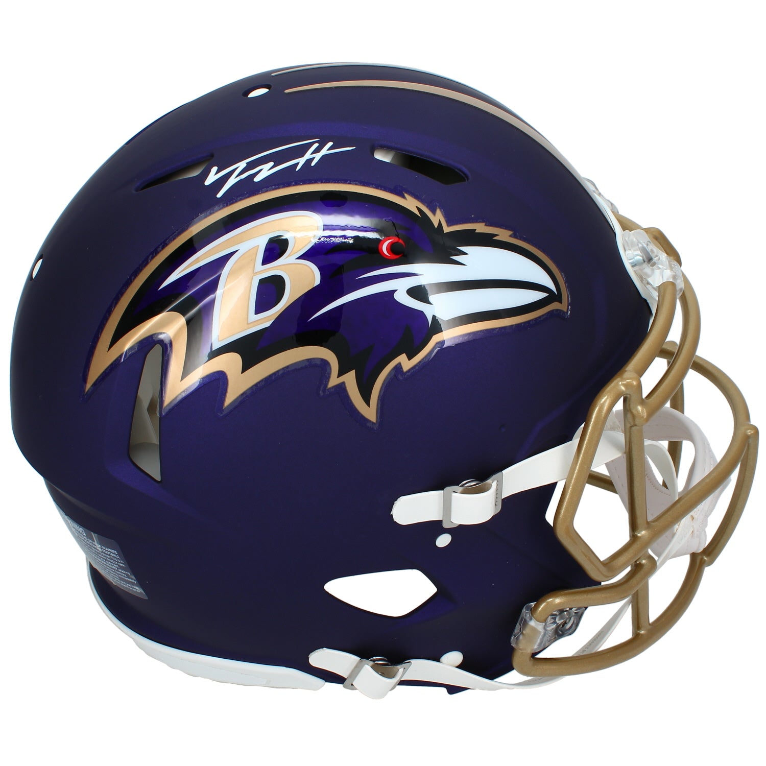 Trey Hendrickson Autographed Baltimore Ravens Purple 2026 Alternate Speed Authentic Helmet JSA