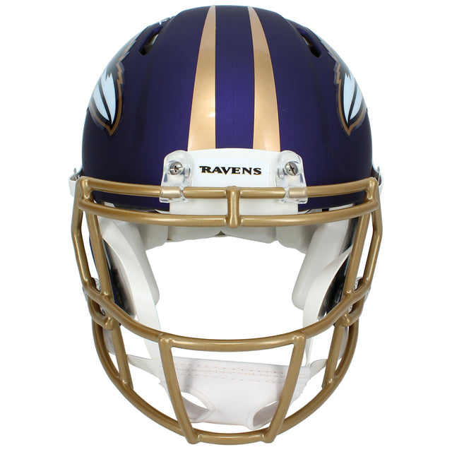 Trey Hendrickson Autographed Baltimore Ravens Purple 2026 Alternate Speed Authentic Helmet JSA