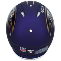 Trey Hendrickson Autographed Baltimore Ravens Purple 2026 Alternate Speed Authentic Helmet JSA