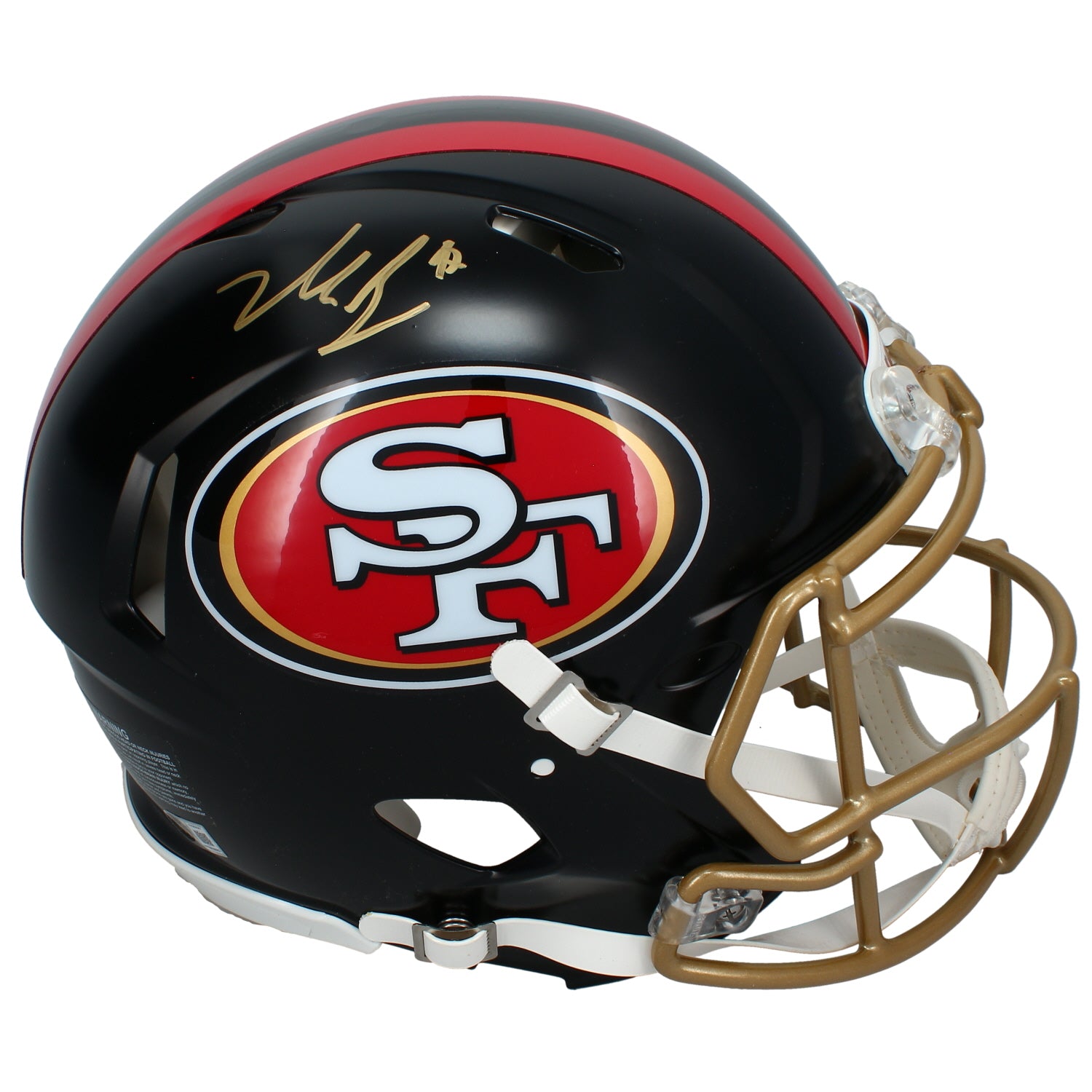 Nick Bosa Autographed San Francisco 49ers Black Rivalries Speed Authentic Helmet Beckett