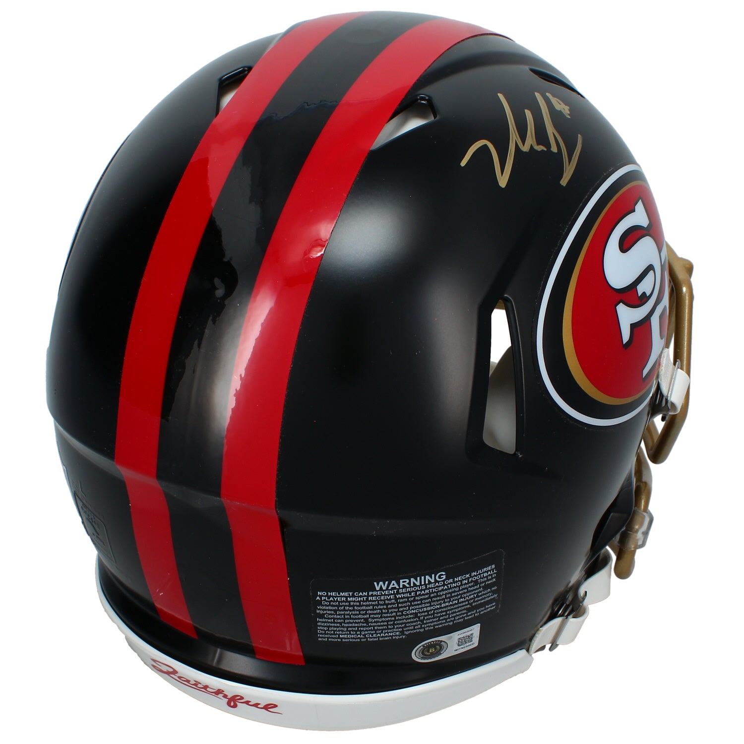 Nick Bosa Autographed San Francisco 49ers Black Rivalries Speed Authentic Helmet Beckett