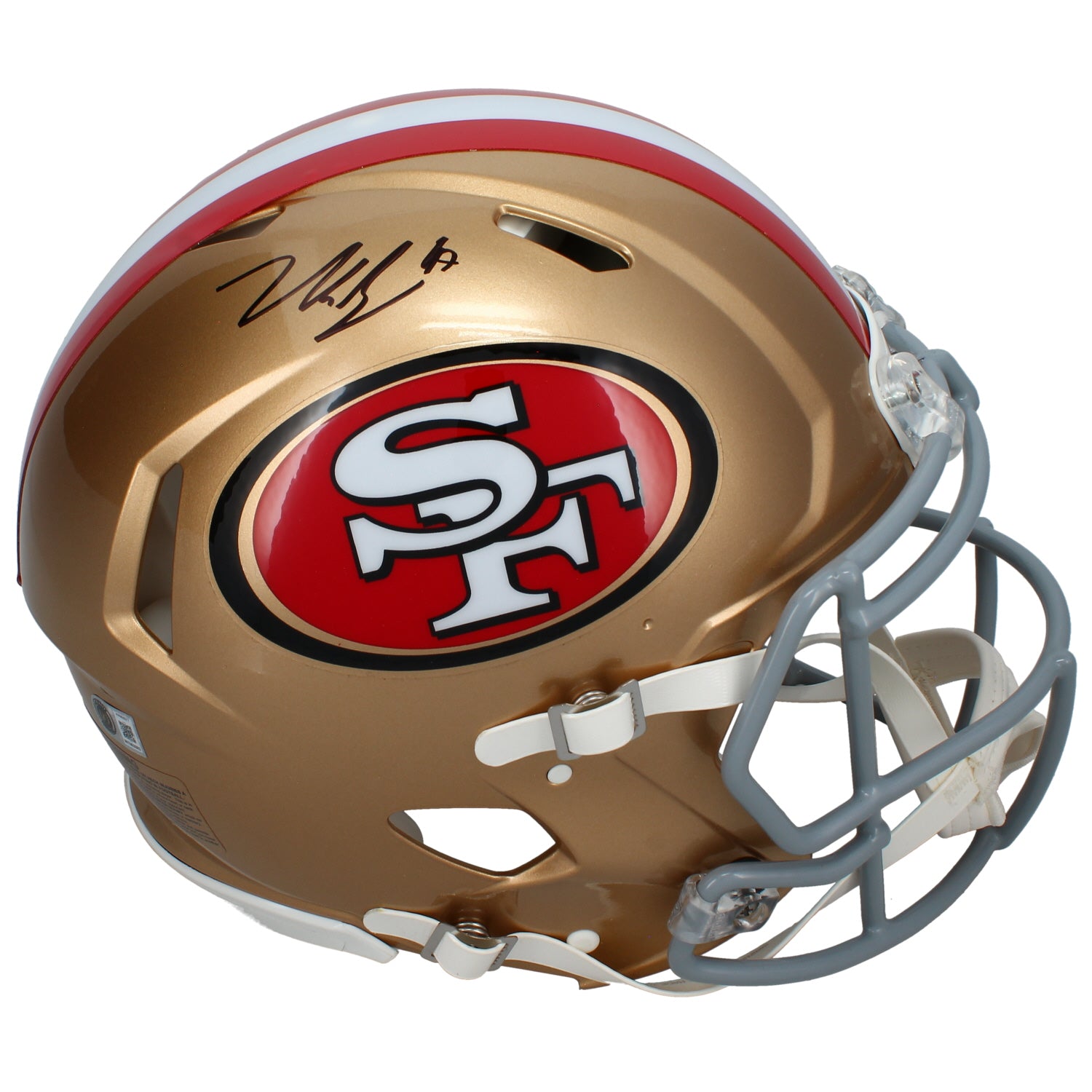 Nick Bosa Autographed San Francisco 49ers Speed Authentic Helmet Beckett