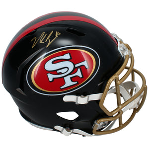Nick Bosa Autographed San Francisco 49ers Black Rivalries Speed Full Size Helmet Beckett