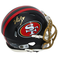 Nick Bosa Autographed San Francisco 49ers Black Rivalries Speed Mini Helmet Beckett