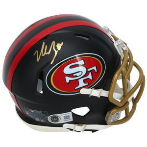 Nick Bosa Autographed San Francisco 49ers Black Rivalries Speed Mini Helmet Beckett