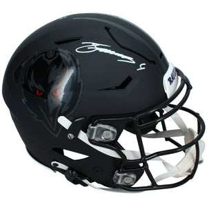 Zay Flowers Autographed Baltimore Ravens Black 2026 Alternate "Darkness" Speedflex Authentic Helmet Beckett