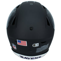 Zay Flowers Autographed Baltimore Ravens Black 2026 Alternate "Darkness" Speedflex Authentic Helmet Beckett