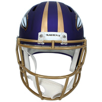 Zay Flowers Autographed Baltimore Ravens Purple 2026 Alternate "Purple Rising" Speed Full Size Helmet Beckett