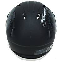 Zay Flowers Autographed Baltimore Ravens Black 2026 Alternate "Darkness" Speed Mini Helmet Beckett