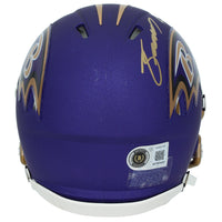 Zay Flowers Autographed Baltimore Ravens Purple Alternate "Purple Rising" Speed Mini Helmet Beckett