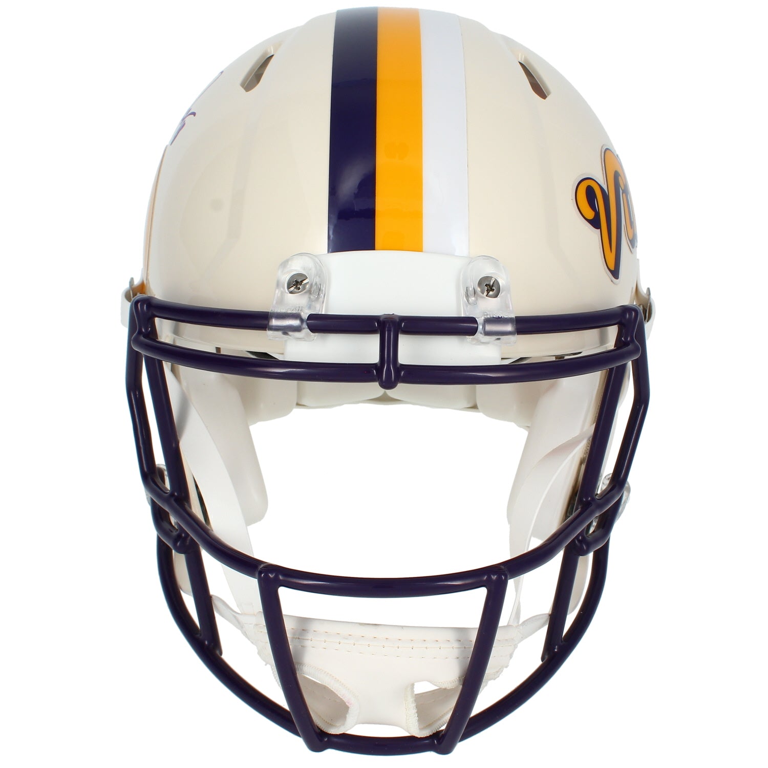 Justin Jefferson Autographed Minnesota Vikings RETRO Speed Authentic Helmet Beckett