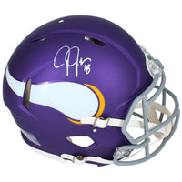 Justin Jefferson Autographed Minnesota Vikings '23 Alt Authentic Helmet Beckett