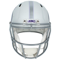 Justin Jefferson Autographed Minnesota Vikings 2023 Alternate Tribute Speed Full Size Helmet Beckett