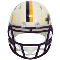 Justin Jefferson Autographed Minnesota Vikings RETRO Speed Mini Helmet Beckett
