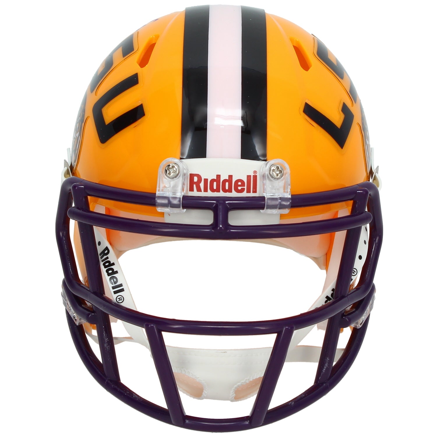 Justin Jefferson Autographed LSU Tigers Yellow Speed Mini Helmet Beckett