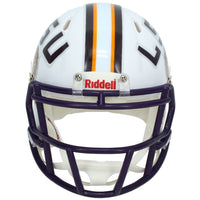 Justin Jefferson Autographed LSU Tigers White Speed Mini Helmet Beckett
