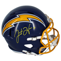 Justin Herbert Autographed Chargers 1974-87 Throwback Full Size Helmet Fanatics