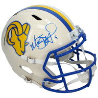 Matthew Stafford Autographed Los Angeles Rams RETRO Full Size Helmet Beckett