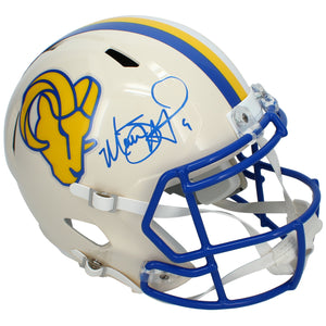 Matthew Stafford Autographed Los Angeles Rams RETRO Full Size Helmet Beckett