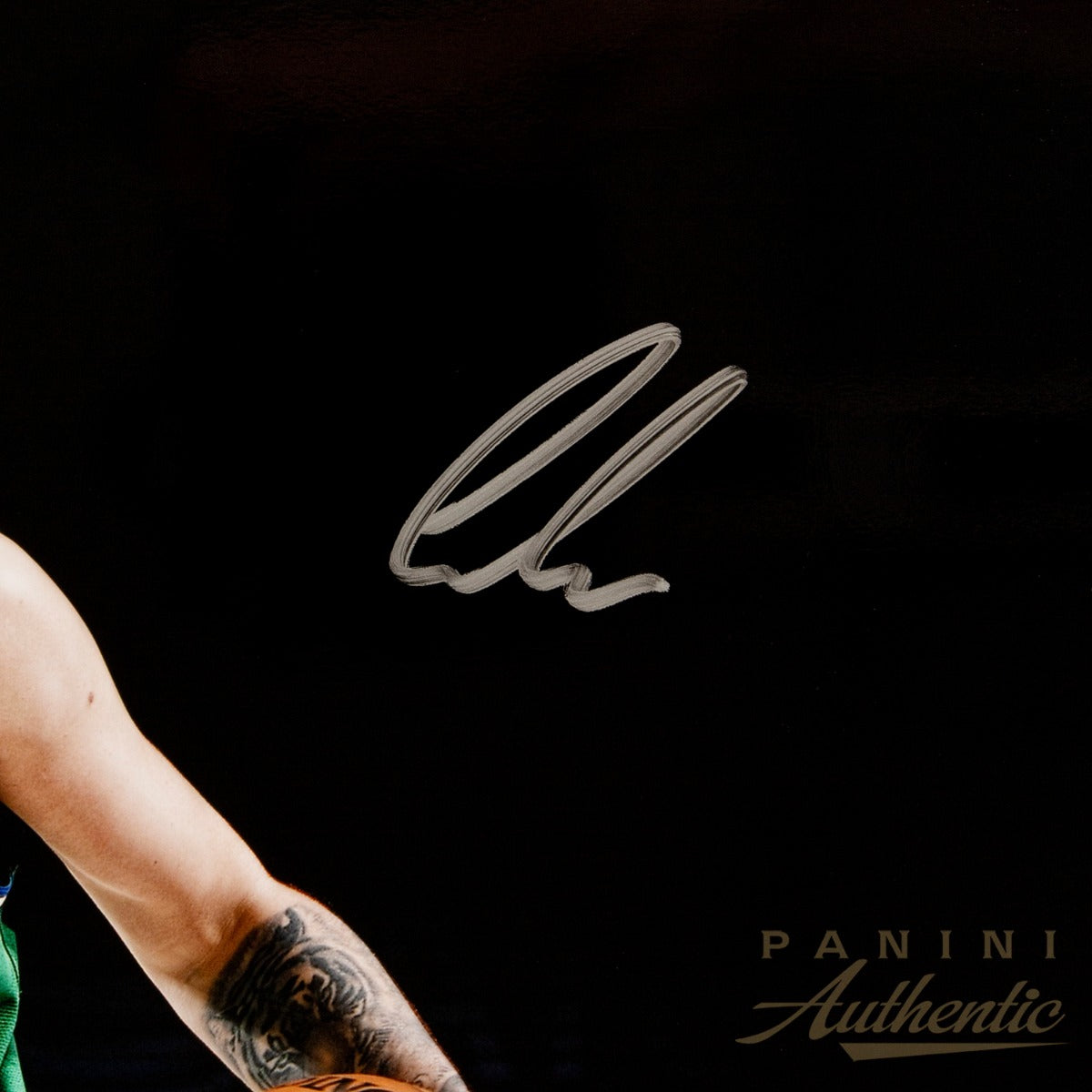 LUKA DONCIC Autographed Mavericks "Logoman" 16" x 20" Photograph PANINI LE 177