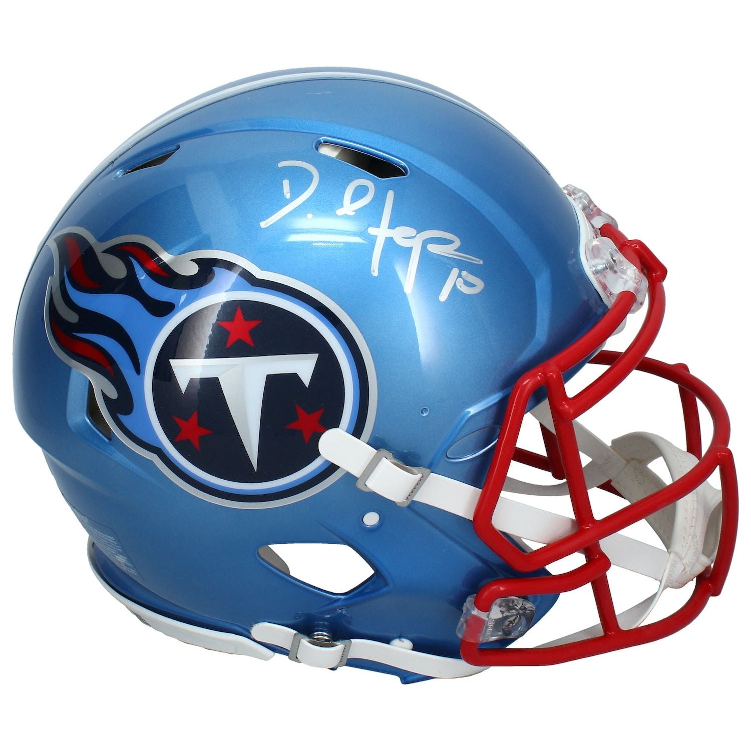 DeAndre Hopkins Autographed Titans Flash Authentic Speed Helmet Beckett