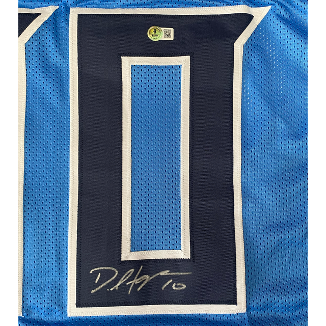 DeAndre Hopkins of the Tennessee Titans Autographed Light Blue Custom #10 Jersey Beckett