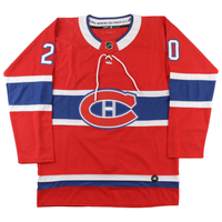 JURAJ SLAFKOVSKY Autographed "#1 Pick" Montreal Canadians Authentic Red Jersey FANATICS