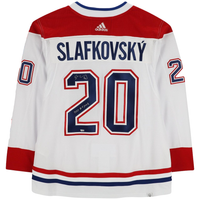 JURAJ SLAFKOVSKY Autographed "2022 #1 Pick" Montreal Canadians Authentic Jersey FANATICS