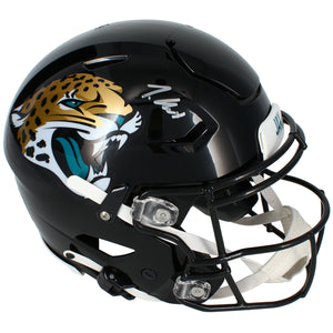 Travis Hunter Autographed Jaguars SpeedFlex Authentic Helmet Beckett