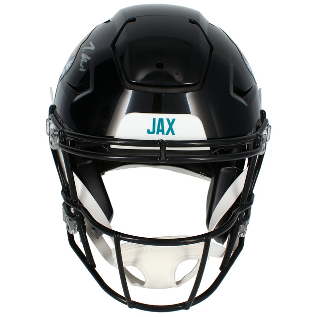 Travis Hunter Autographed Jaguars SpeedFlex Authentic Helmet Beckett