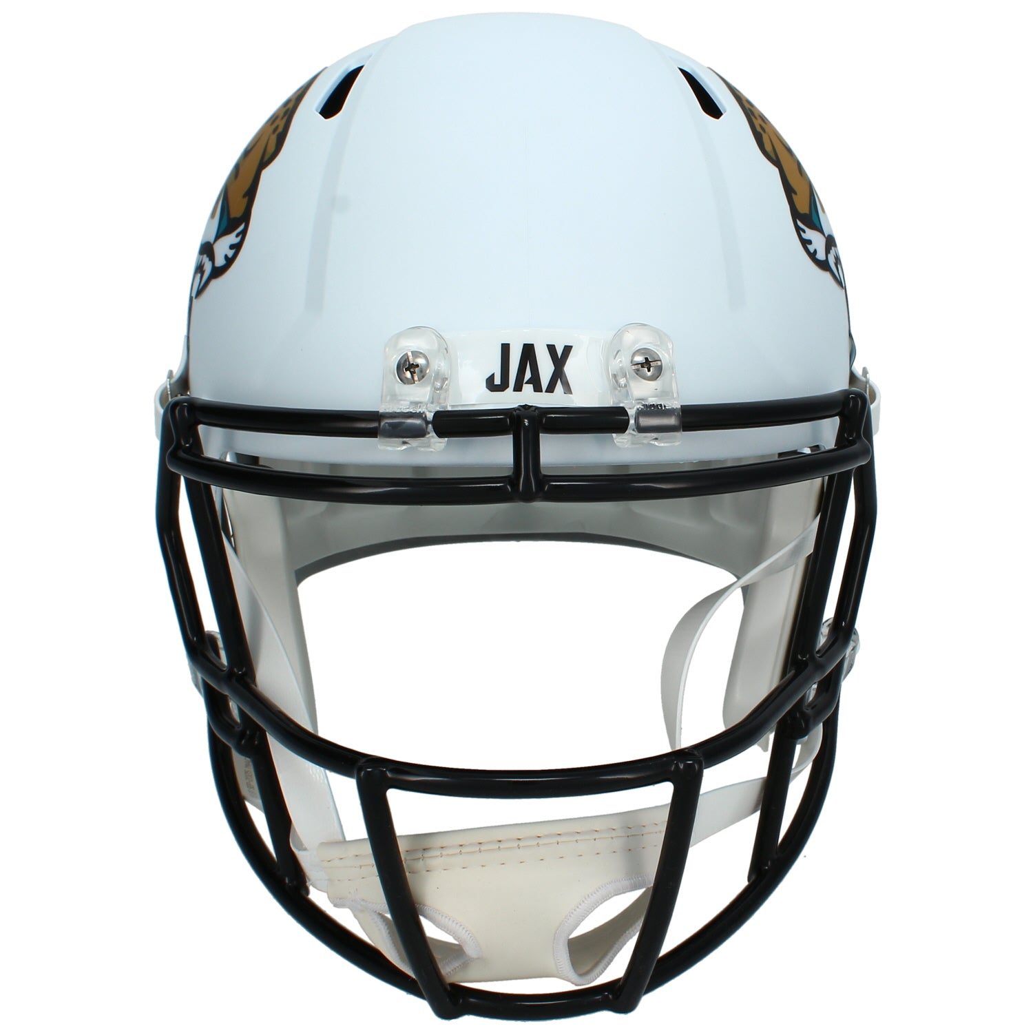 Travis Hunter Autographed Jacksonville Jaguars White 2024 Alternate Speed Full Size Helmet Beckett